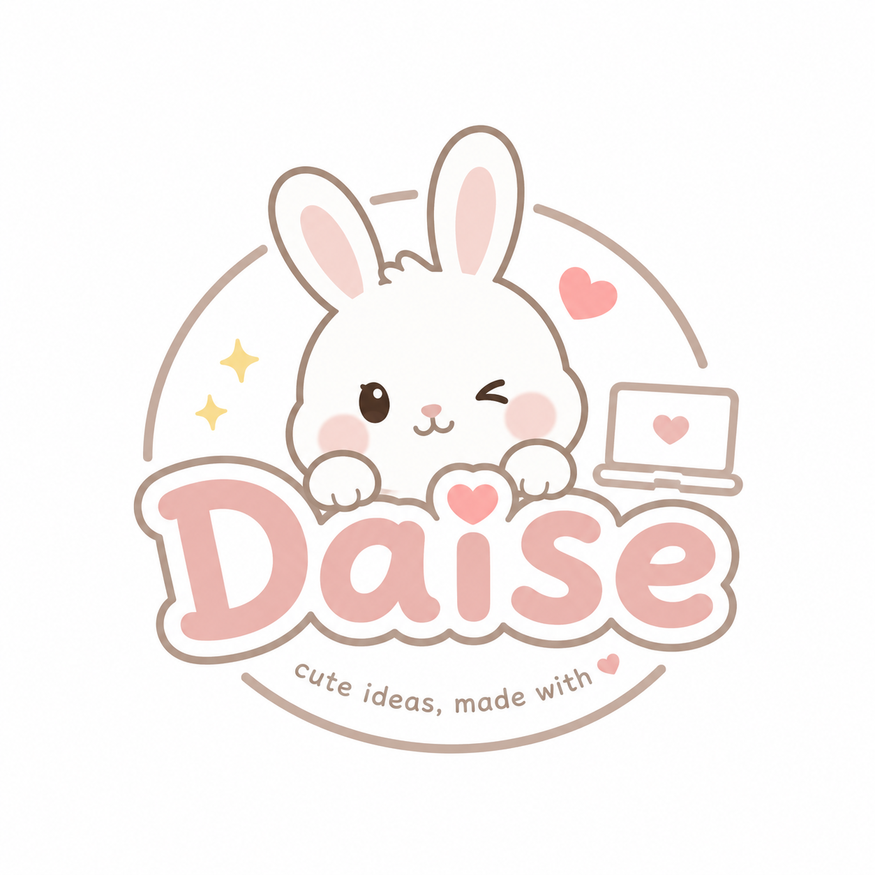 Daise cute bunny logo